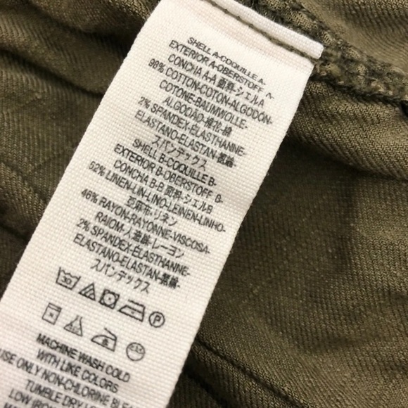 FREE PEOPLE OLIVE RUFFLE-TRIM PEPLUM MILITARY JACKET Sz S - Picture 12 of 12